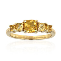 Anello in argento con Citrino