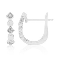 Orecchini in argento con Diamante I1 (G)