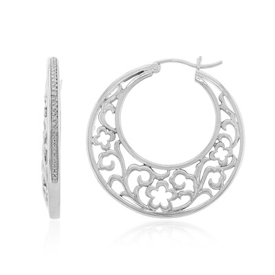 Orecchini in argento con Diamante