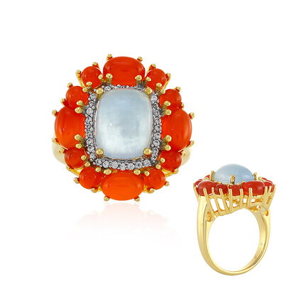Anello in argento con Acquamarina