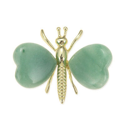 Figura in ottone con Avventurina Verde