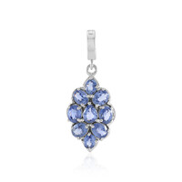 Ciondolo in argento con Zaffiro Ceylon