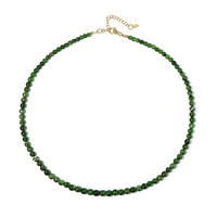 Collana in argento con Diopside Russo