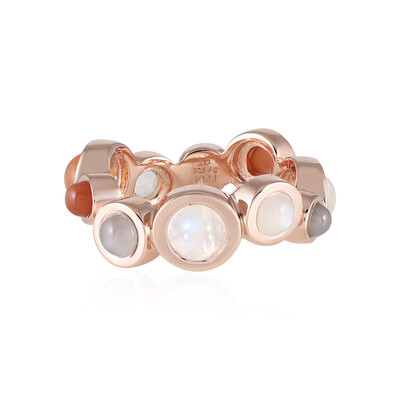 Anello in argento con Pietra di Luna Blu (KM by Juwelo)