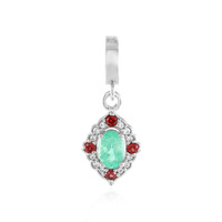 Ciondolo in argento con Smeraldo Russo