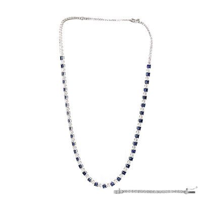 Collana in oro con Zaffiro Ceylon Blu (CIRARI)