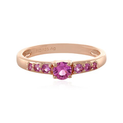 Anello in argento con Zaffiro Rosa