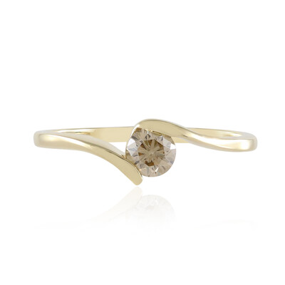 Anello in oro con Diamante Champagne SI2