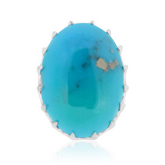 Anello in argento con Turchese Kingman (Anne Bever)
