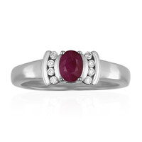 Anello in argento con Rubino Keniano