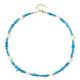 Collana in argento con Apatite Blu Neon (Riya)