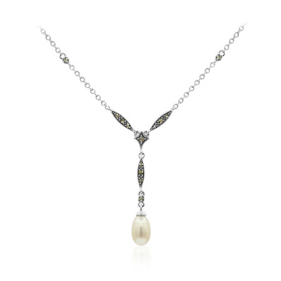 Collana in argento con Perla di Acqua Dolce