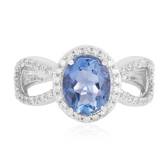 Anello in argento con Fluorite Cangiante