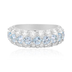 Anello in argento con Topazio Blu Cielo