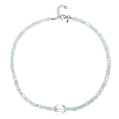 Collana in argento con Quarzo Bianco