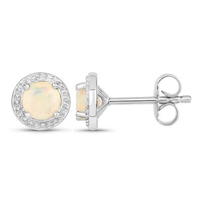 Orecchini in argento con Opale di Welo