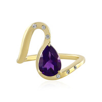 Anello in oro con Ametista Siberiana (de Melo)