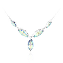 Collana in argento con Quarzo Mistico Blu