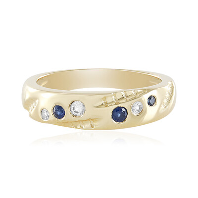 Anello in argento con Zaffiro Blu
