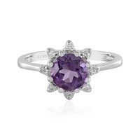 Anello in argento con Ametista Uruguay