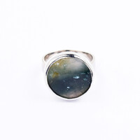 Anello in argento con Diaspro Ocelot