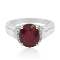 Anello in argento con Rubino del Madagascar