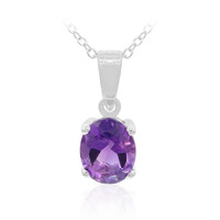 Collana in argento con Ametista Zambiana