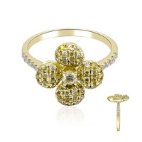 Anello in oro con Diamante Giallo SI2 (CIRARI)