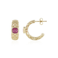 Orecchini in oro con Zaffiro Rosa del Madagascar (Ornaments by de Melo)