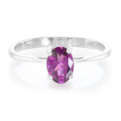 Anello in argento con Granato Magenta