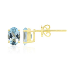 Orecchini in oro con Topazio Blu Cielo