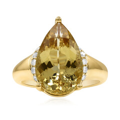 Anello in oro con Berillo Giallo (CIRARI)
