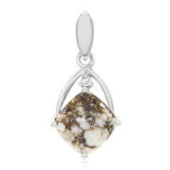 Ciondolo in argento con Magnesite