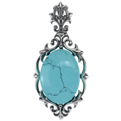 Ciondolo in argento con Turchese (dagen)
