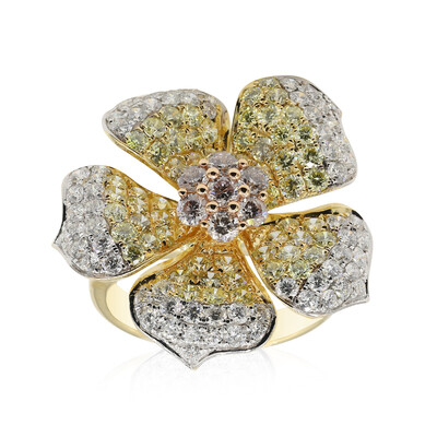 Anello in oro con Diamante Rosa I1 (CIRARI)