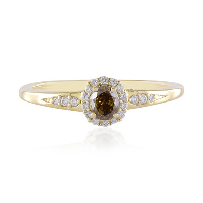 Anello in oro con Diamante Cioccolato SI2 (de Melo)