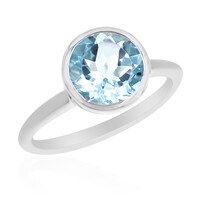Anello in argento con Topazio Blu Cielo