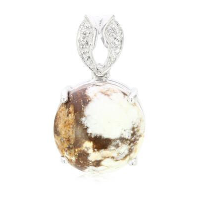 Ciondolo in argento con Magnesite