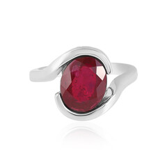 Anello in argento con Rubino del Madagascar