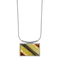 Collana in argento con Ambra Baltica