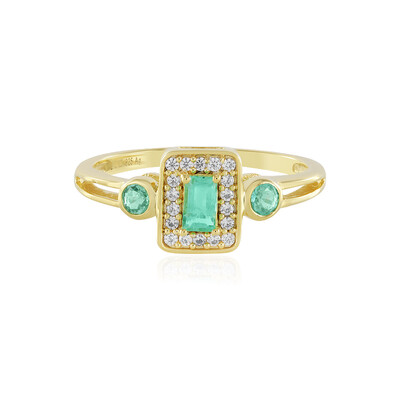 Anello in argento con Smeraldo Russo