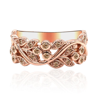 Anello in oro con Diamante Rose de France SI1 di Argyle (Annette)