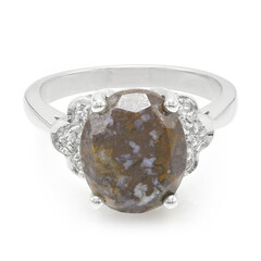 Anello in argento con Quarzo Dinosauro