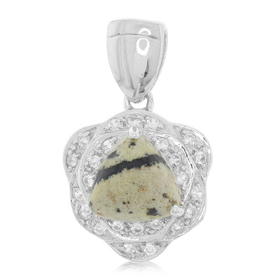Ciondolo in argento con Diaspro Dalmata