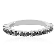 Anello in argento con Diamante Nero