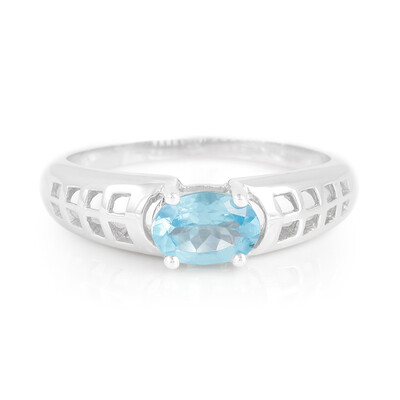 Anello in argento con Apatite Blu