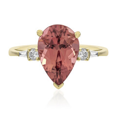 Anello in oro con Tormalina Neon del Congo (AMAYANI)