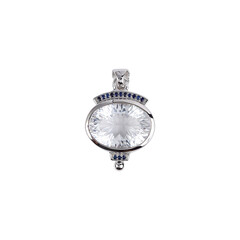 Ciondolo in argento con Quarzo Bianco