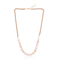 Collana in argento con Perla d'Acqua Dolce Porpora (TPC)