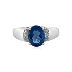 Anello in argento con Fluorite Cangiante